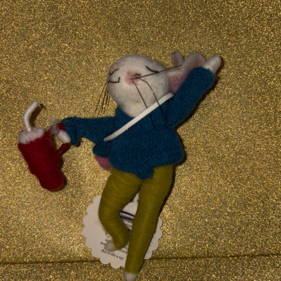 Anthropologie Pickleball Hobbies Felt Ornament-Yoga Lady - Picture 2 of 3